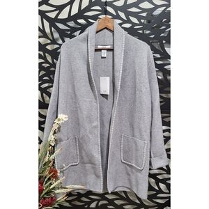 Gray Women's Cardigan Sweater